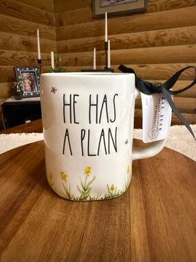 HE HAS A PLAN Rae Dunn Mug